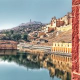 amer-fort-lake-reflection